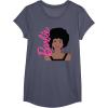 imageBarbie  Afro Barbie  Portrait TShirtHeather Blue