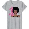 imageBarbie  Afro Barbie  Portrait TShirtHeather Grey