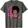 imageBarbie  Afro Barbie  Portrait TShirtAsphalt Grey