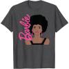 imageBarbie  Afro Barbie  Portrait TShirtDark Heather Grey