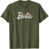 imageBarbie  Barbie Tropical Logo TShirtOlive Green