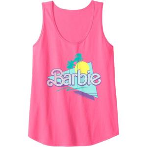 imageBarbie  90s Barbie  Logo Tank TopNeon Pink