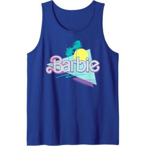 imageBarbie  90s Barbie  Logo Tank TopRoyal Blue