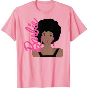 imageBarbie  Afro Barbie  Portrait TShirtPink