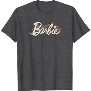 imageBarbie  Barbie Tropical Logo TShirtDark Heather Grey