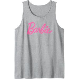 imageBarbie  Classic Barbie Logo Tank TopHeather Grey