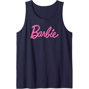 imageBarbie  Classic Barbie Logo Tank TopNavy Blue