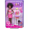 imageBarbie Skipper Babysitters Inc Playset with Brunette Doll Brunette Toddler Doll High Chair ampamp 8 Accessories Including Food 2