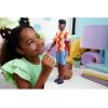 imageBarbie Fashionistas Ken Doll 220 with BehindTheEar Hearing Aids ampamp Broad Body Wearing a Removable Orange Patterned Shirt Shorts ampamp Jelly Sandals