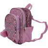 imageAI ACCESSORY INNOVATIONS Barbie 9 Micro Mini Backpack Purse Featuring a 3D Heat Logo Patch Sequins ampamp Glitter PU ampamp Pompom Dangle PinkBarbie