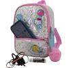 imageAI ACCESSORY INNOVATIONS Barbie 9 Micro Mini Backpack Purse Featuring a 3D Heat Logo Patch Sequins ampamp Glitter PU ampamp Pompom Dangle PinkHello Kitty  Friends