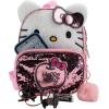 imageAI ACCESSORY INNOVATIONS Barbie 9 Micro Mini Backpack Purse Featuring a 3D Heat Logo Patch Sequins ampamp Glitter PU ampamp Pompom Dangle PinkHello Kitty