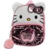 imageAI ACCESSORY INNOVATIONS Barbie 9 Micro Mini Backpack Purse Featuring a 3D Heat Logo Patch Sequins ampamp Glitter PU ampamp Pompom Dangle PinkHello Kitty
