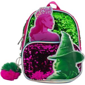 imageAI ACCESSORY INNOVATIONS Barbie 9 Micro Mini Backpack Purse Featuring a 3D Heat Logo Patch Sequins ampamp Glitter PU ampamp Pompom Dangle PinkWicked