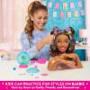 imageBarbie TieDye Deluxe 21Piece Styling Head Blonde Hair Includes 2 NonToxic Dye Colors Kids Toys for Ages 3 Up by Just PlayBrown Hair