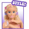 imageBarbie TieDye Deluxe 21Piece Styling Head Blonde Hair Includes 2 NonToxic Dye Colors Kids Toys for Ages 3 Up by Just PlayTie Dye Blonde Hair