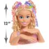 imageBarbie TieDye Deluxe 21Piece Styling Head Blonde Hair Includes 2 NonToxic Dye Colors Kids Toys for Ages 3 Up by Just PlayTie Dye Blonde Hair
