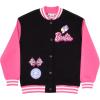 imageBarbie Girls Varsity ButtonUp Bomber Jacket  Fashion Fleece Jacket with Convertible Car Design for Kids