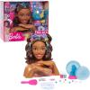 imageBarbie TieDye Deluxe 21Piece Styling Head Blonde Hair Includes 2 NonToxic Dye Colors Kids Toys for Ages 3 Up by Just PlayBrown Hair