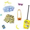 imageBarbie Storytelling Fashion Pack of Doll Clothes Inspired by Minions Halter Top Banana Shorts and 6 Accessories Dolls Gift for 3 to 8 Year Olds