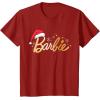 imageBarbie  Holiday Santa Hat Logo TShirtCranberry Red