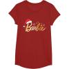 imageBarbie  Holiday Santa Hat Logo TShirtCranberry Red