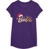 imageBarbie  Holiday Santa Hat Logo TShirtPurple