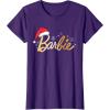 imageBarbie  Holiday Santa Hat Logo TShirtPurple
