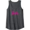 imageBarbie  Classic Pink Logo Tank TopDark Heather Grey