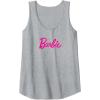 imageBarbie  Classic Pink Logo Tank TopHeather Grey
