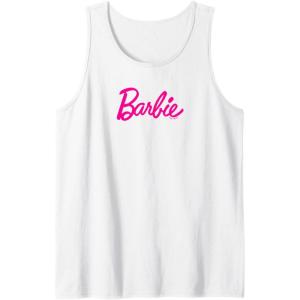 imageBarbie  Classic Pink Logo Tank TopWhite