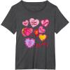 imageBarbie Valentines Day Hearts TShirtDark Heather Grey