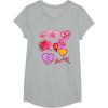 imageBarbie Valentines Day Hearts TShirtHeather Grey
