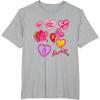 imageBarbie Valentines Day Hearts TShirtHeather Grey