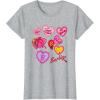 imageBarbie Valentines Day Hearts TShirtHeather Grey