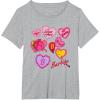imageBarbie Valentines Day Hearts TShirtHeather Grey