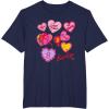 imageBarbie Valentines Day Hearts TShirtNavy Blue