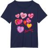 imageBarbie Valentines Day Hearts TShirtNavy Blue