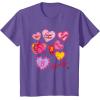 imageBarbie Valentines Day Hearts TShirtPurple Heather