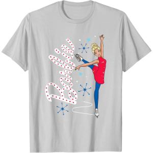 imageBarbie Ice Skating TShirtSilver Grey
