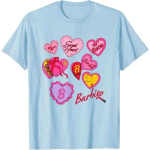 imageBarbie Valentines Day Hearts TShirtBaby Blue