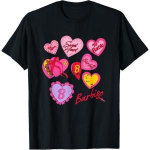imageBarbie Valentines Day Hearts TShirtBlack