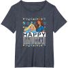 imageBarbie  Happy Hanukkah TShirtHeather Blue