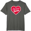 imageBarbie  Valentine Barbie Heart TShirtAsphalt Grey