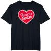 imageBarbie  Valentine Barbie Heart TShirtBlack