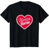 imageBarbie  Valentine Barbie Heart TShirtBlack
