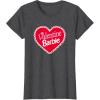 imageBarbie  Valentine Barbie Heart TShirtDark Heather Grey