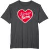 imageBarbie  Valentine Barbie Heart TShirtDark Heather Grey