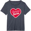 imageBarbie  Valentine Barbie Heart TShirtHeather Blue