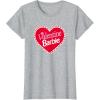 imageBarbie  Valentine Barbie Heart TShirtHeather Grey